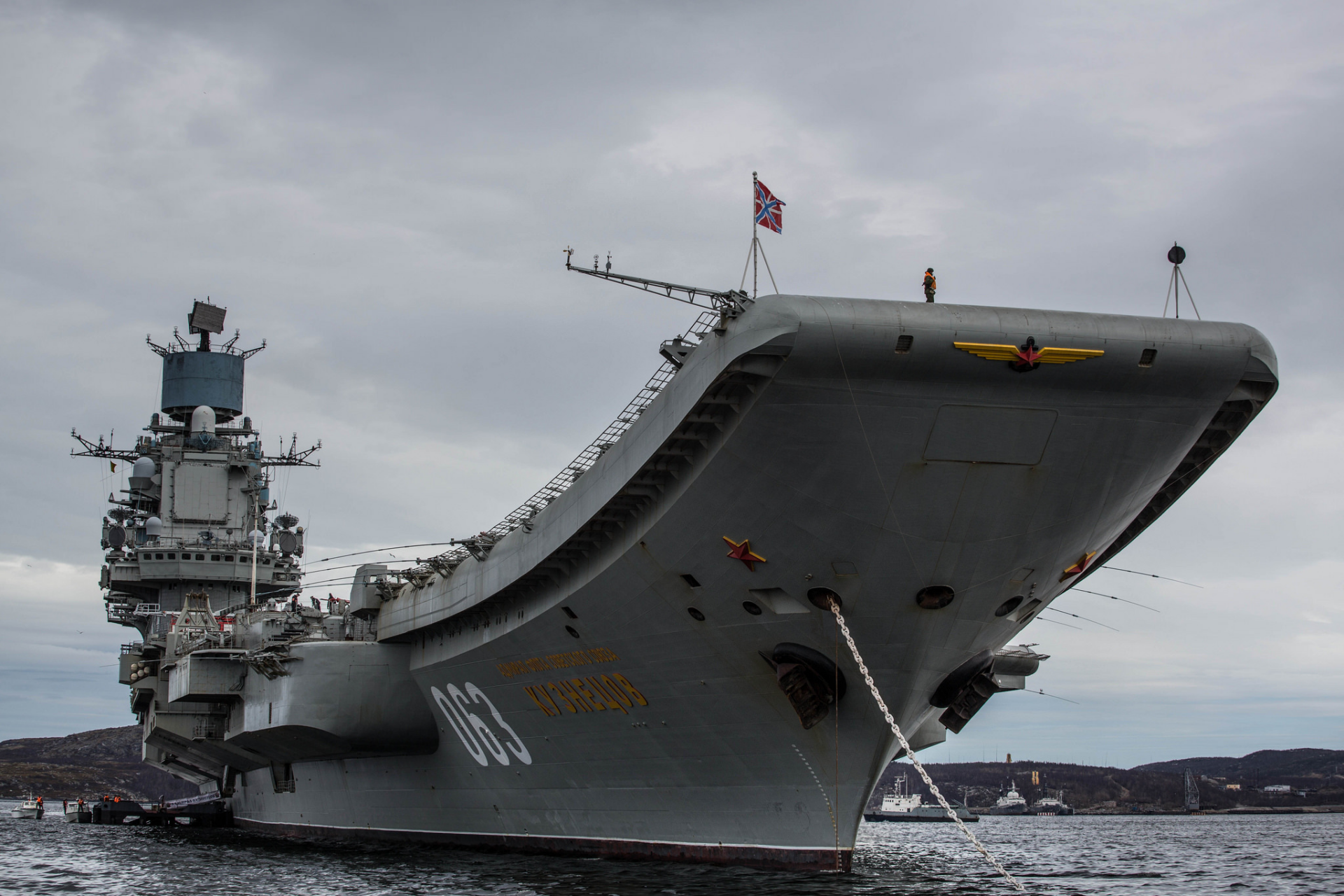 Download Warship Aircraft Carrier Military Russian Aircraft Carrier Admiral Kuznetsov HD Wallpaper