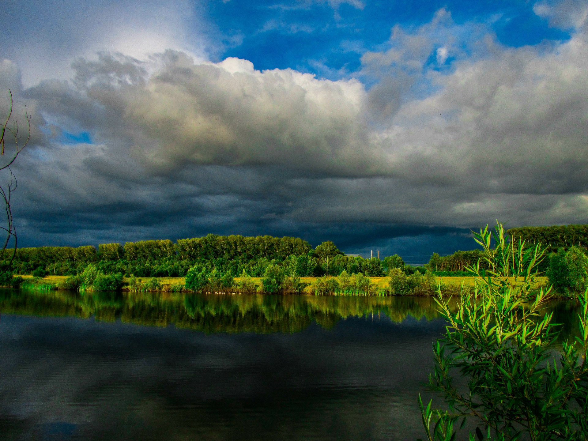 Download Tree Cloud Lake Nature Landscape 4k Ultra HD Wallpaper by Vergilius
