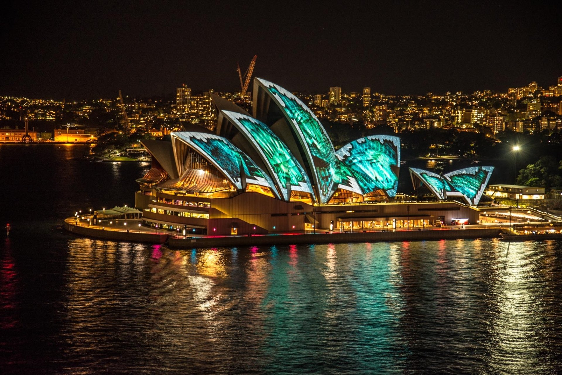 Download City Architecture Light Night Australia Sydney Man Made Sydney ...