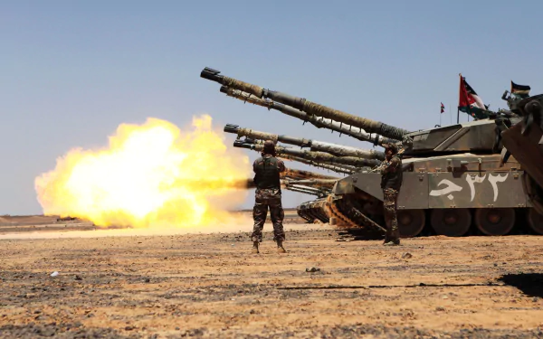 explosion tank military Challenger 1 HD Desktop Wallpaper | Background Image