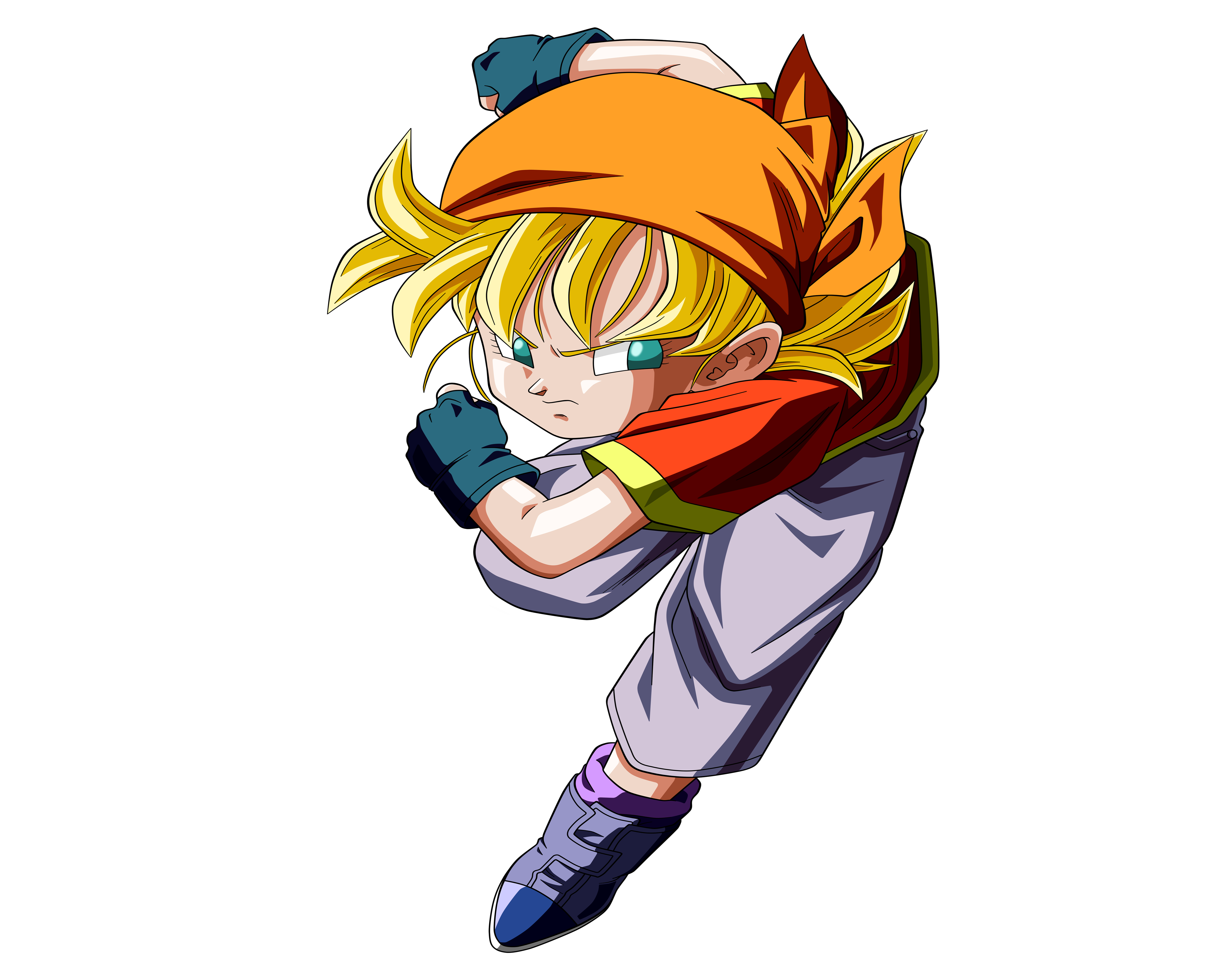 SSJ Pan, anime, dbgt, dbz, pan, saiyan, super, HD wallpaper