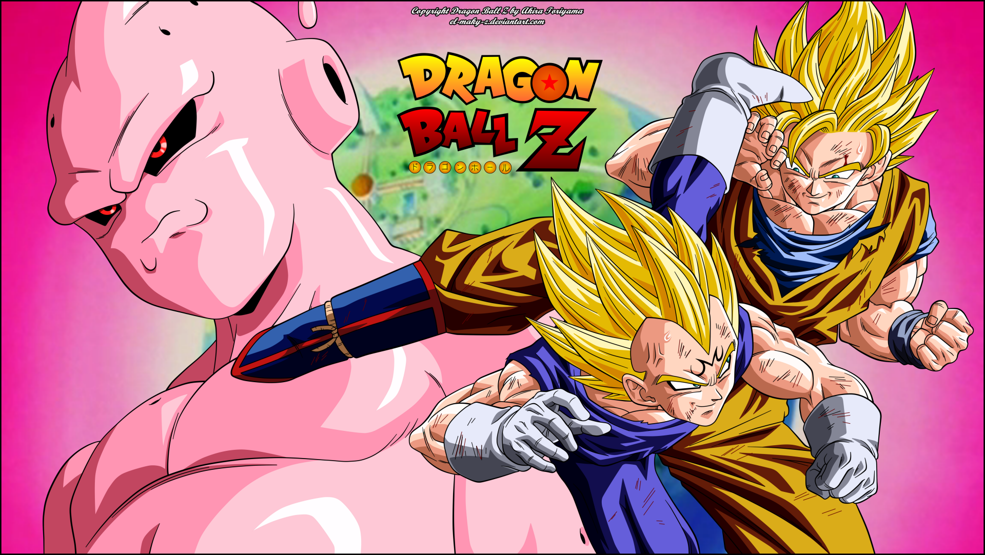 Dragon Ball Z Saga Majin Buu Vegetto vs Super Buu by Artegavino on