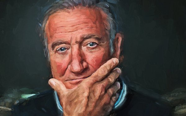 Celebrity Robin Williams Painting Actor HD Wallpaper | Background Image