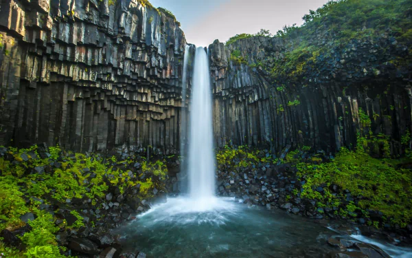 slate nature waterfall HD Desktop Wallpaper | Background Image