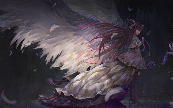 Anime Puella Magi Madoka Magica Madoka Kaname Ultimate Madoka Angel Wings HD Wallpaper | Background Image
