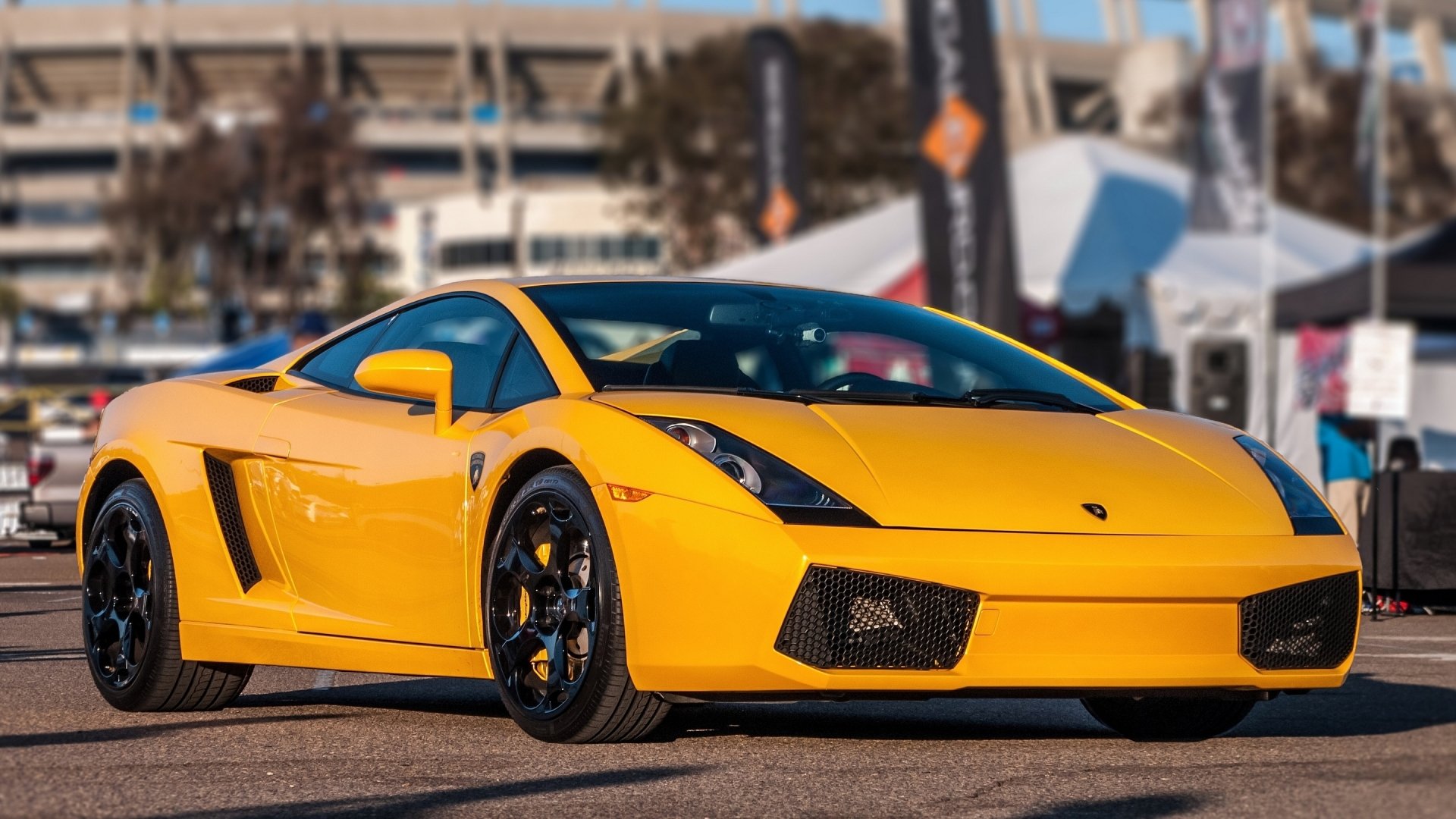 Download Supercar Yellow Car Car Lamborghini Vehicle Lamborghini Gallardo  HD Wallpaper, image size:1920x1080