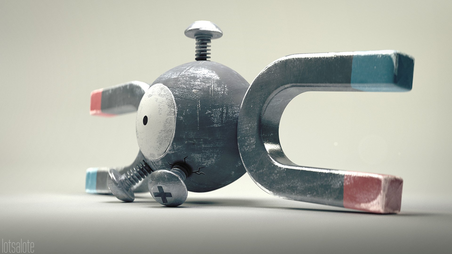 Download Magnemite (Pokémon) Video Game Pokemon HD Wallpaper