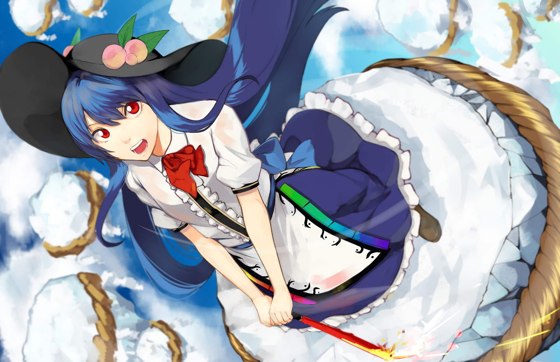 Download Tenshi Hinanawi Anime Touhou HD Wallpaper by 泡沫あわ