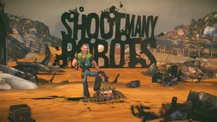 video game Shoot Many Robots HD Desktop Wallpaper | Background Image