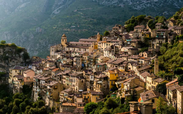  Village in the Mountains of Saorge, France