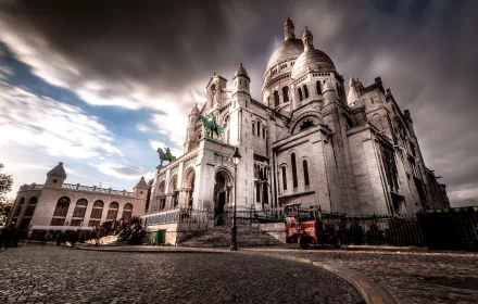 France Paris Basilica monument religious Sacré-Cœur HD Desktop Wallpaper | Background Image