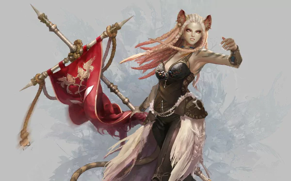 animal ears fantasy woman HD Desktop Wallpaper | Background Image