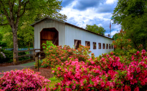  Centennial Covered Bridge in Cottage Grove Built in 1987