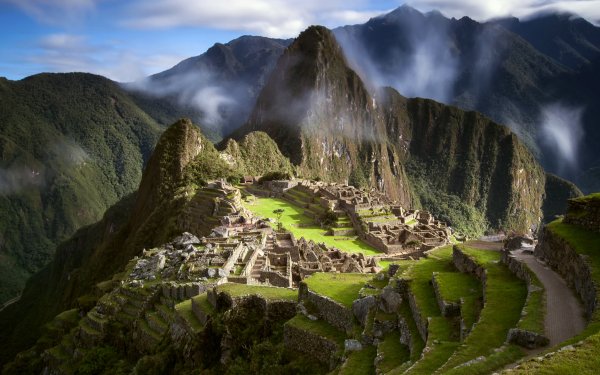 Man Made Machu Picchu Monuments Ruin Sky Cloud Mountain Peru HD Wallpaper | Background Image