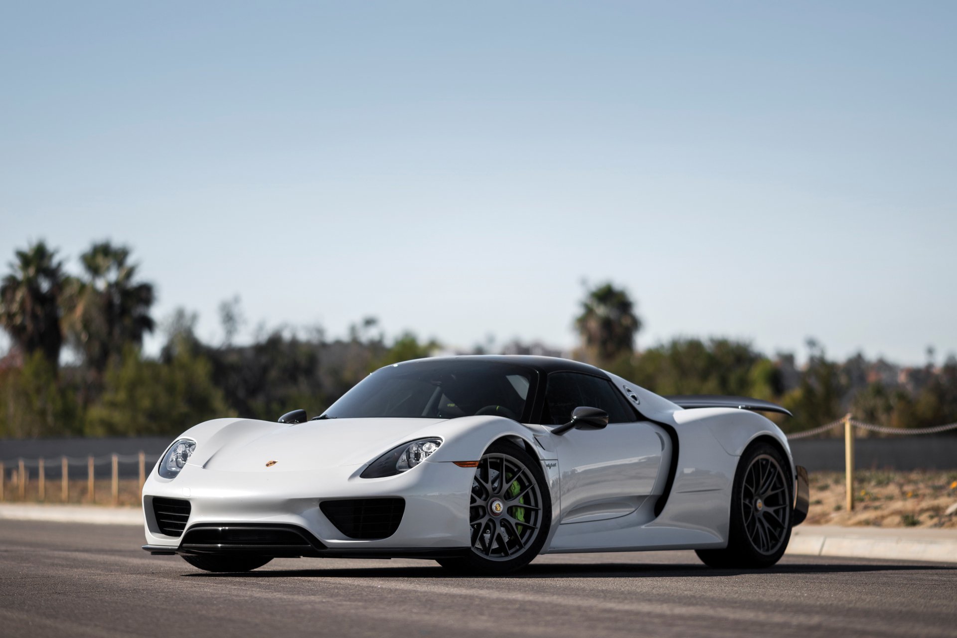 Download White Car Supercar Car Porsche Vehicle Porsche 918 Spyder 4k ...