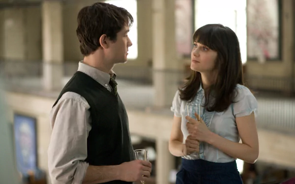 Zooey Deschanel Summer Finn Joseph Gordon-Levitt Tom Hansen movie 500 Days Of Summer HD Desktop Wallpaper | Background Image