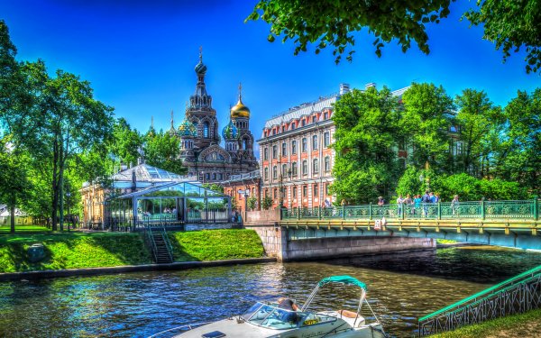 Photography HDR Man Made Saint Petersburg Russia City Church Building HD Wallpaper | Background Image