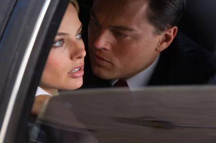 Margot Robbie Naomi Lapaglia Leonardo Dicaprio Jordan Belfort movie The Wolf of Wall Street HD Desktop Wallpaper | Background Image