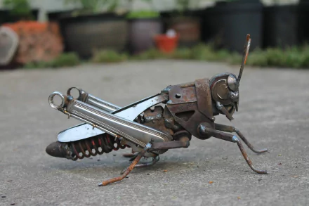  scrap metal art by John Brown