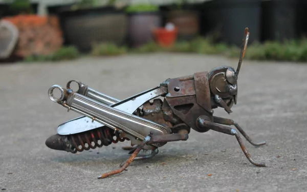  scrap metal art by John Brown