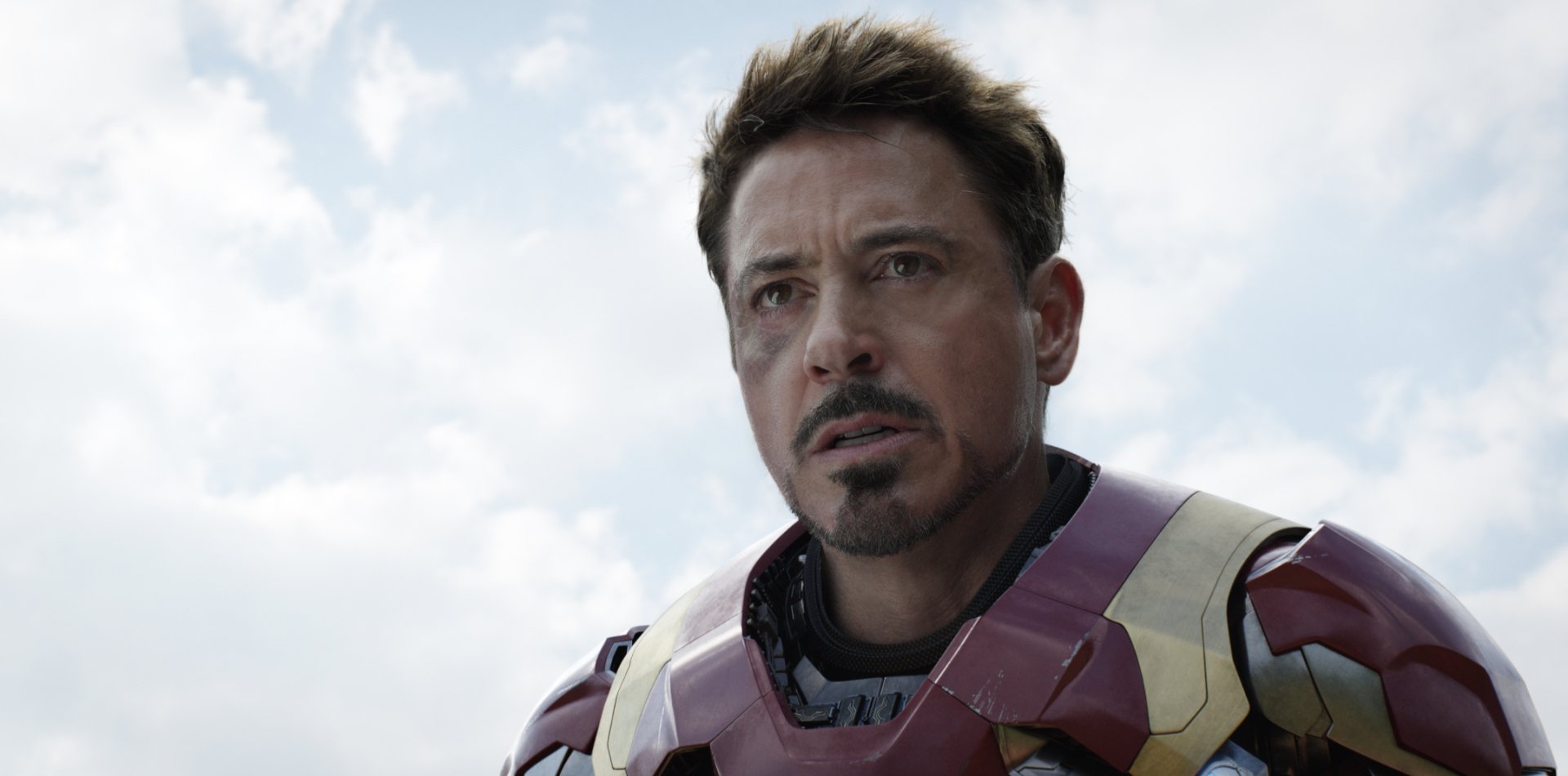 HD desktop wallpaper and background featuring Iron Man, portrayed by Robert Downey Jr., from the movie Captain America: Civil War.
