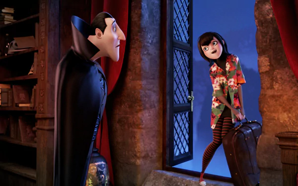 Dracula (Hotel Transylvania) Mavis (Hotel Transylvania) movie Hotel Transylvania HD Desktop Wallpaper | Background Image