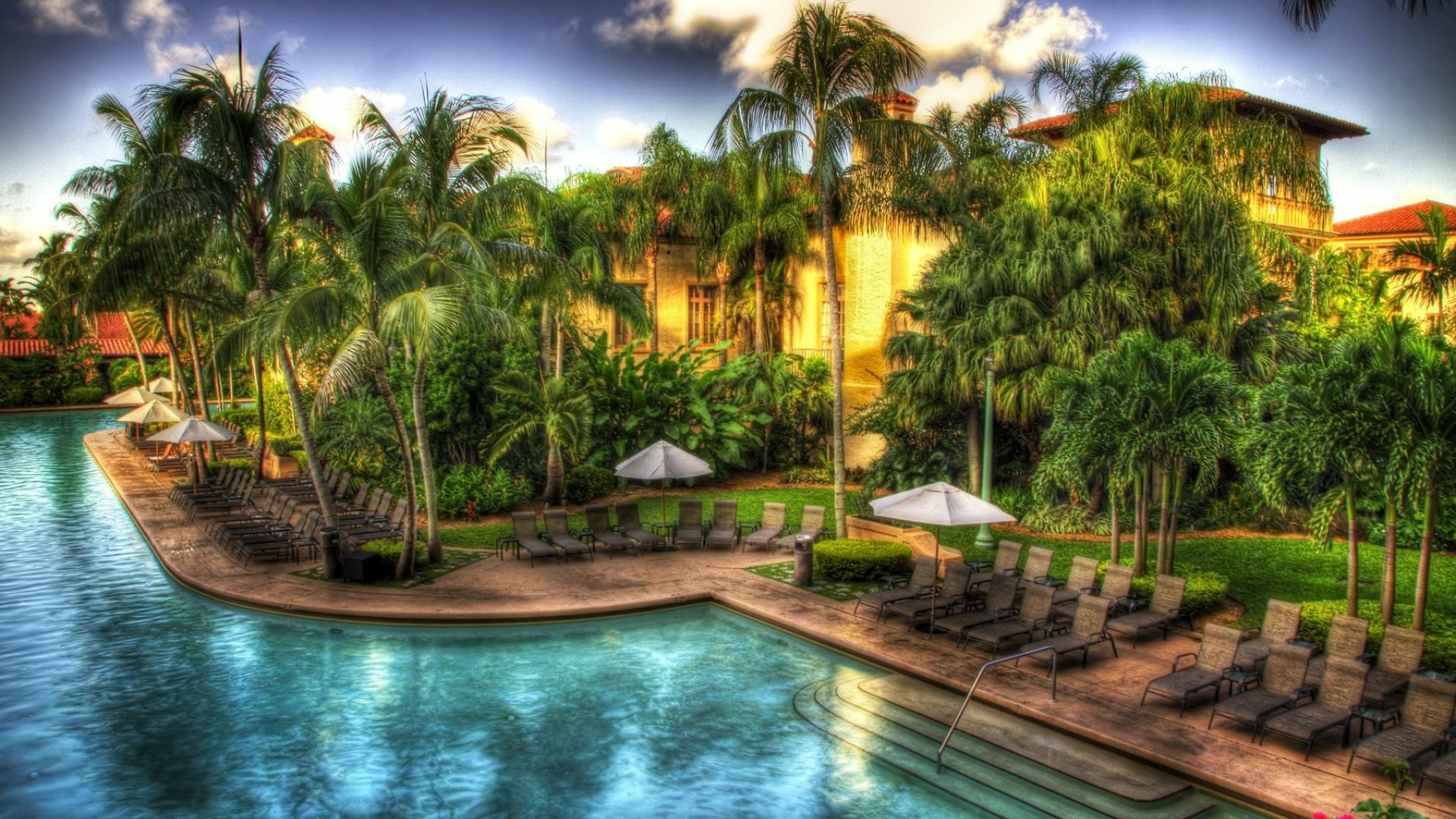 Tropical Resort HD Wallpaper  Background Image 