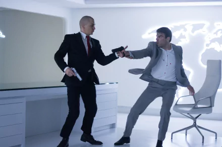 John Smith Zachary Quinto Agent 47 Rupert Friend movie Hitman: Agent 47 HD Desktop Wallpaper | Background Image
