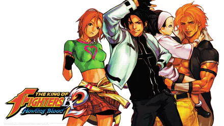 Reiji Oogami Moe Habana Kyo Kusanagi video game The King of Fighters EX2: Howling Blood HD Desktop Wallpaper | Background Image