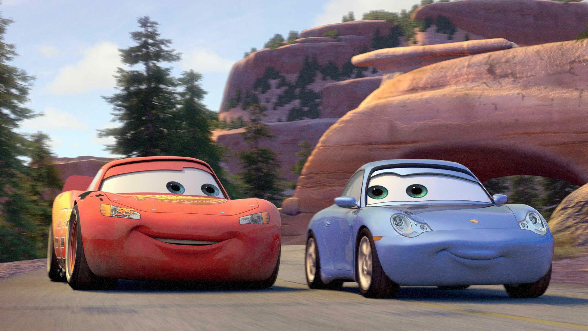 Radiator Springs Duo Lightning McQueen Sally Carrera Cars HD 