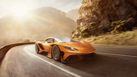 orange car concept car supercar vehicle Apollo Arrow HD Desktop Wallpaper | Background Image