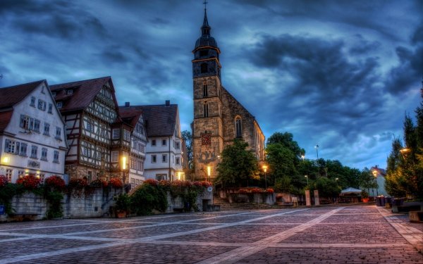 Man Made Town Towns Germany Church Building Architecture HD Wallpaper | Background Image