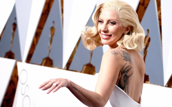Music Lady Gaga Singer American Tattoo Blonde Smile HD Wallpaper | Background Image