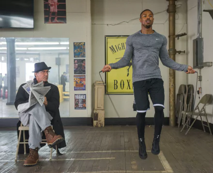 Sylvester Stallone Rocky Balboa Michael B. Jordan Adonis Creed movie Creed HD Desktop Wallpaper | Background Image