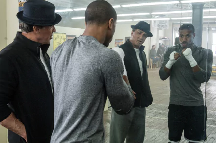 Sylvester Stallone Rocky Balboa Michael B. Jordan Adonis Creed movie Creed HD Desktop Wallpaper | Background Image