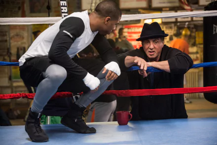 Sylvester Stallone Rocky Balboa Michael B. Jordan Adonis Creed movie Creed HD Desktop Wallpaper | Background Image