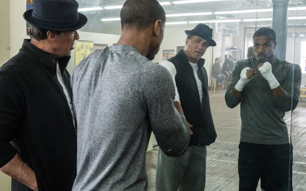 Movie Creed Adonis Creed Michael B. Jordan Rocky Balboa Sylvester Stallone HD Wallpaper | Background Image