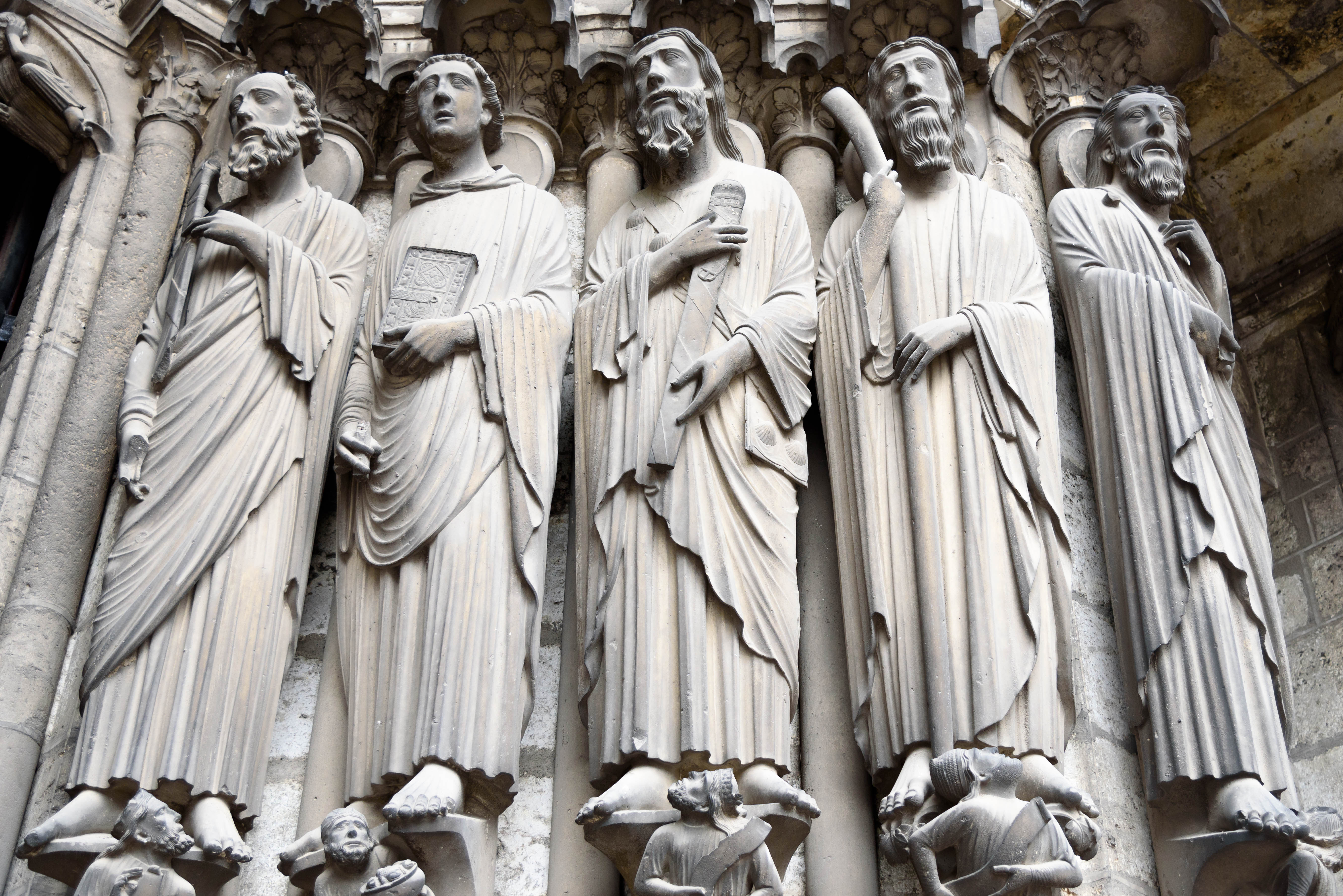 Jamb Statues, Chartres Cathedral by Joe deSousa