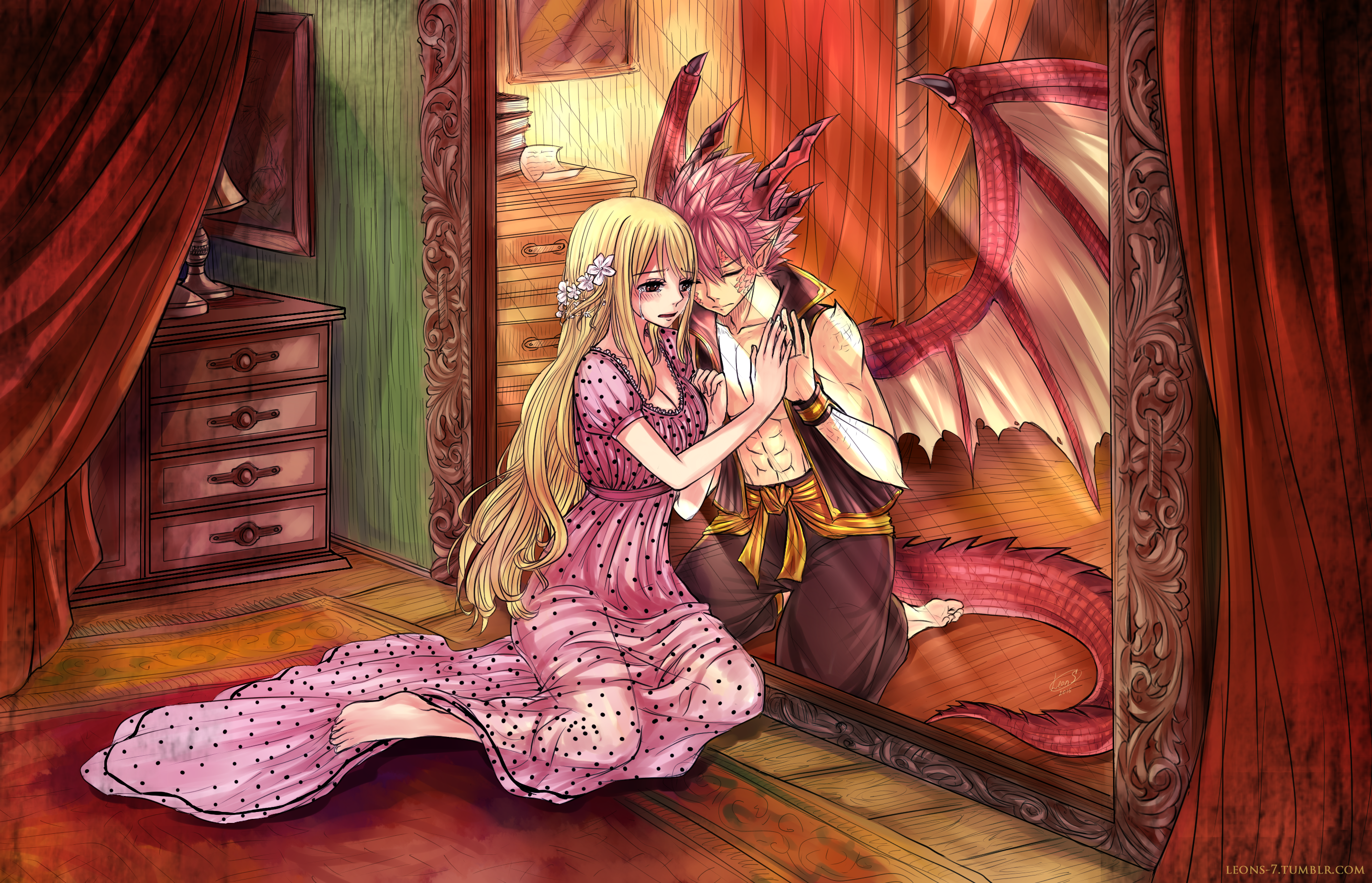 erza scarlet and natsu kissing