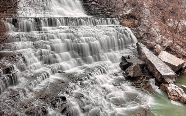 Earth Albion Falls Waterfalls Waterfall Canada HD Wallpaper | Background Image