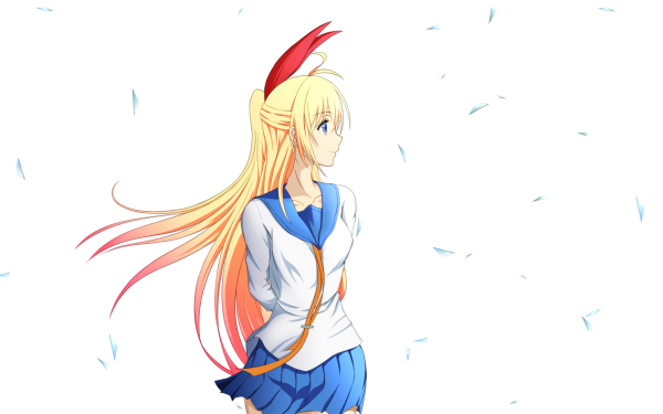 Anime Nisekoi Chitoge Kirisaki Blonde Long Hair School Uniform Skirt HD Wallpaper | Background Image