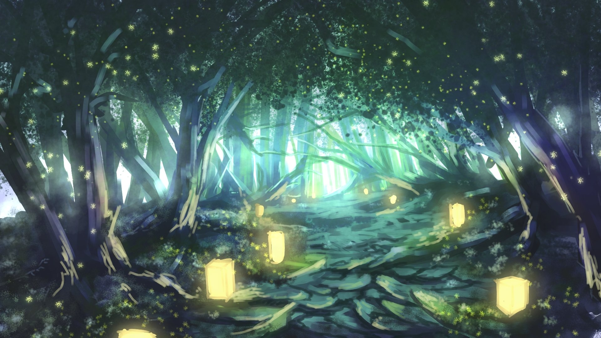 Share more than 79 anime forest background night  incdgdbentre