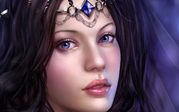 Fantasy Women Brunette Jewelry HD Wallpaper | Background Image