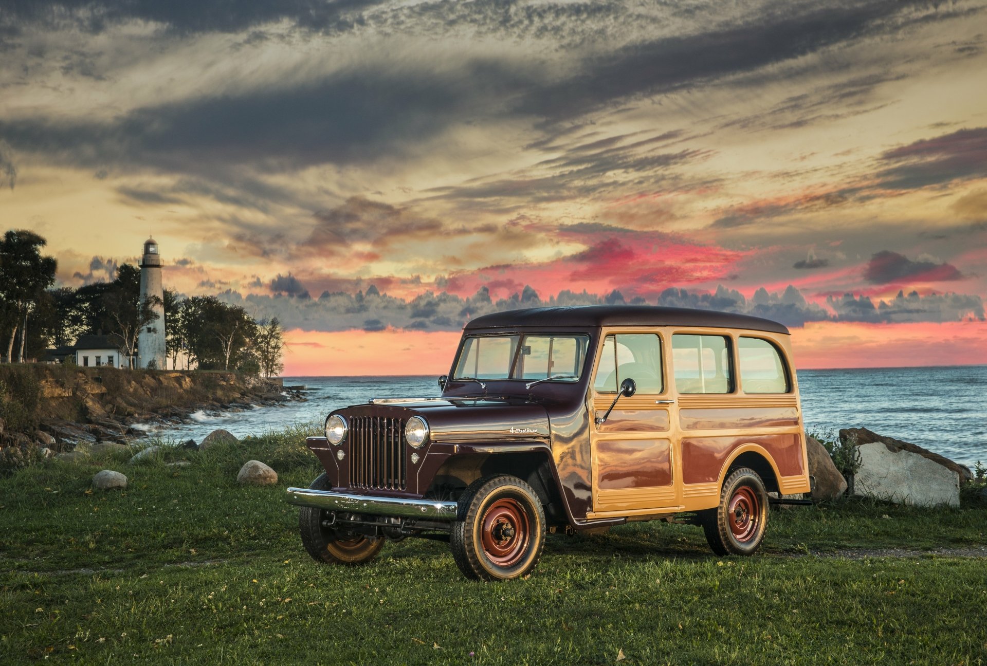 Download Jeep Vehicle Willys Jeep Station Wagon 4k Ultra HD Wallpaper