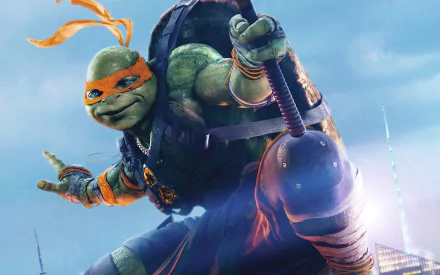 Michelangelo (TMNT) Teenage Mutant Ninja Turtles movie Teenage Mutant Ninja Turtles: Out Of The Shadows HD Desktop Wallpaper | Background Image