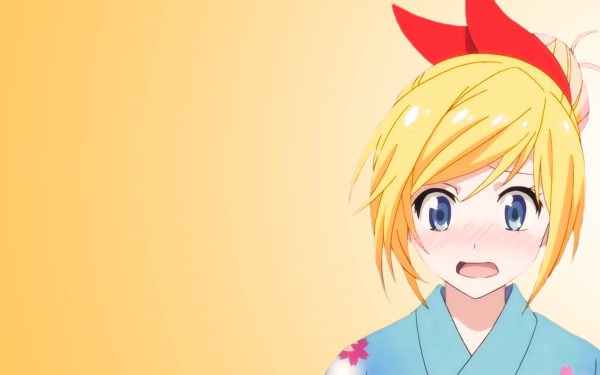 Anime Nisekoi Chitoge Kirisaki Blush Blue Eyes Blonde Face HD Wallpaper | Background Image