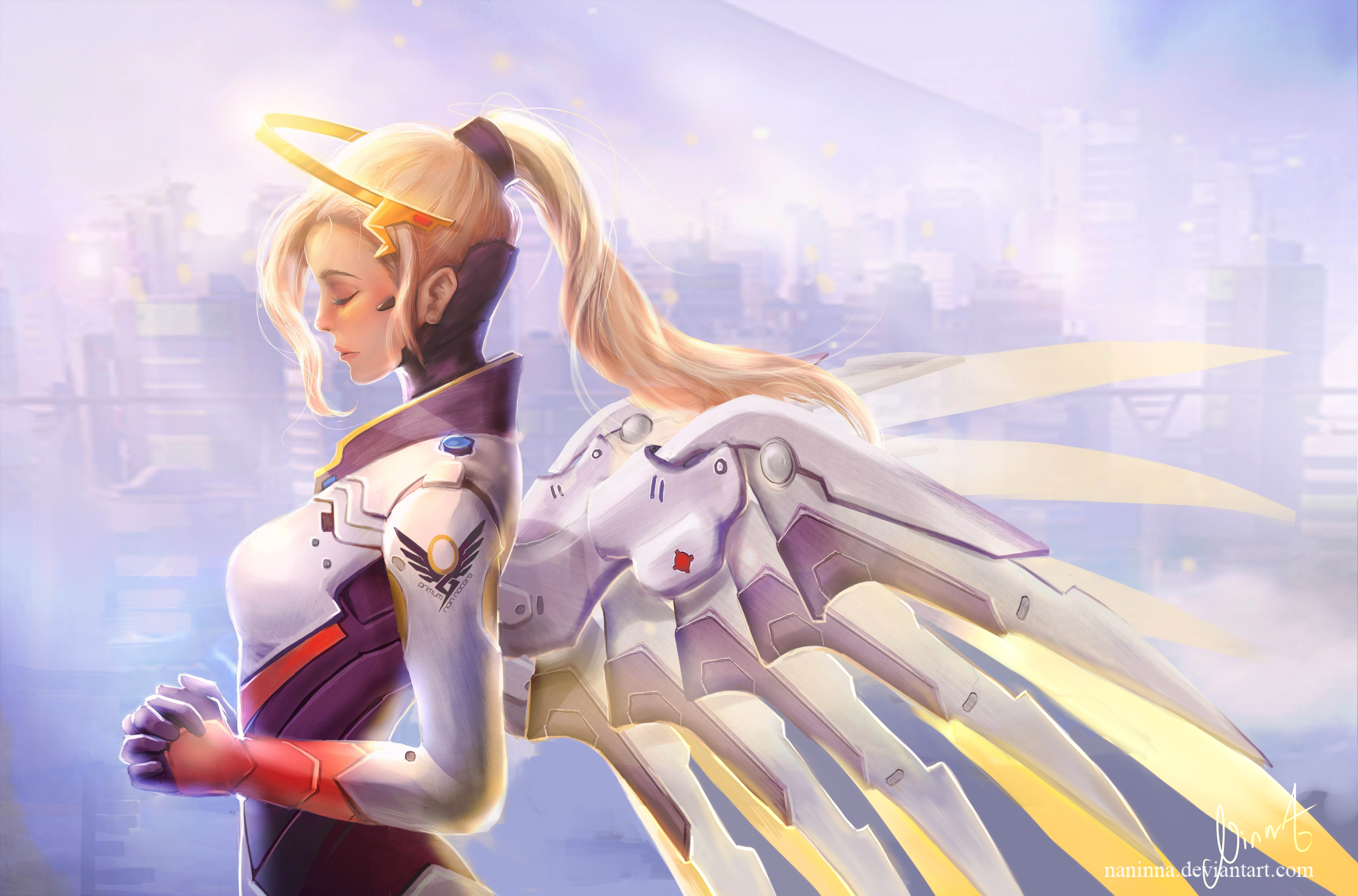 303 Mercy Overwatch Hd Wallpapers Background Images Wallpaper Abyss