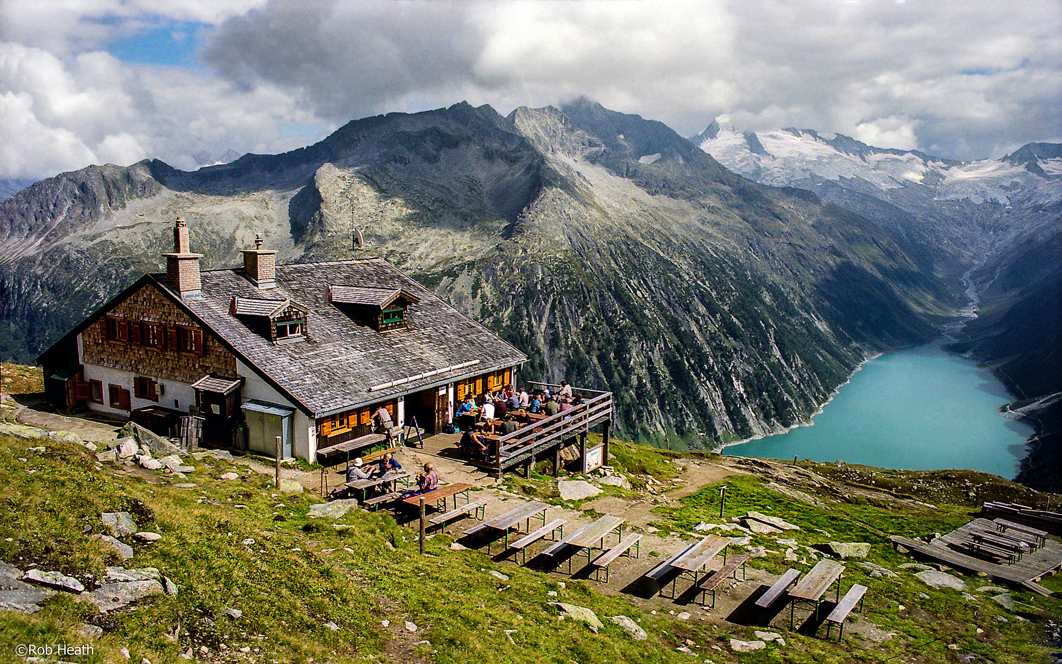 Inn with Amazing View in Tyrol Austria by Robert J Heath