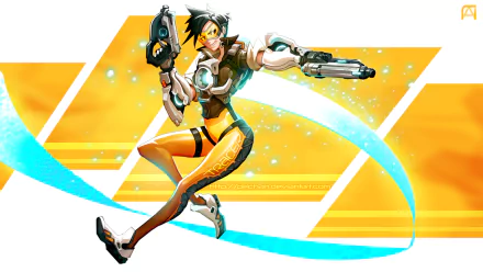 Tracer (Overwatch) video game Overwatch HD Desktop Wallpaper | Background Image