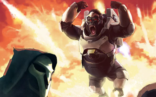 Winston (Overwatch) Reaper (Overwatch) video game Overwatch HD Desktop Wallpaper | Background Image